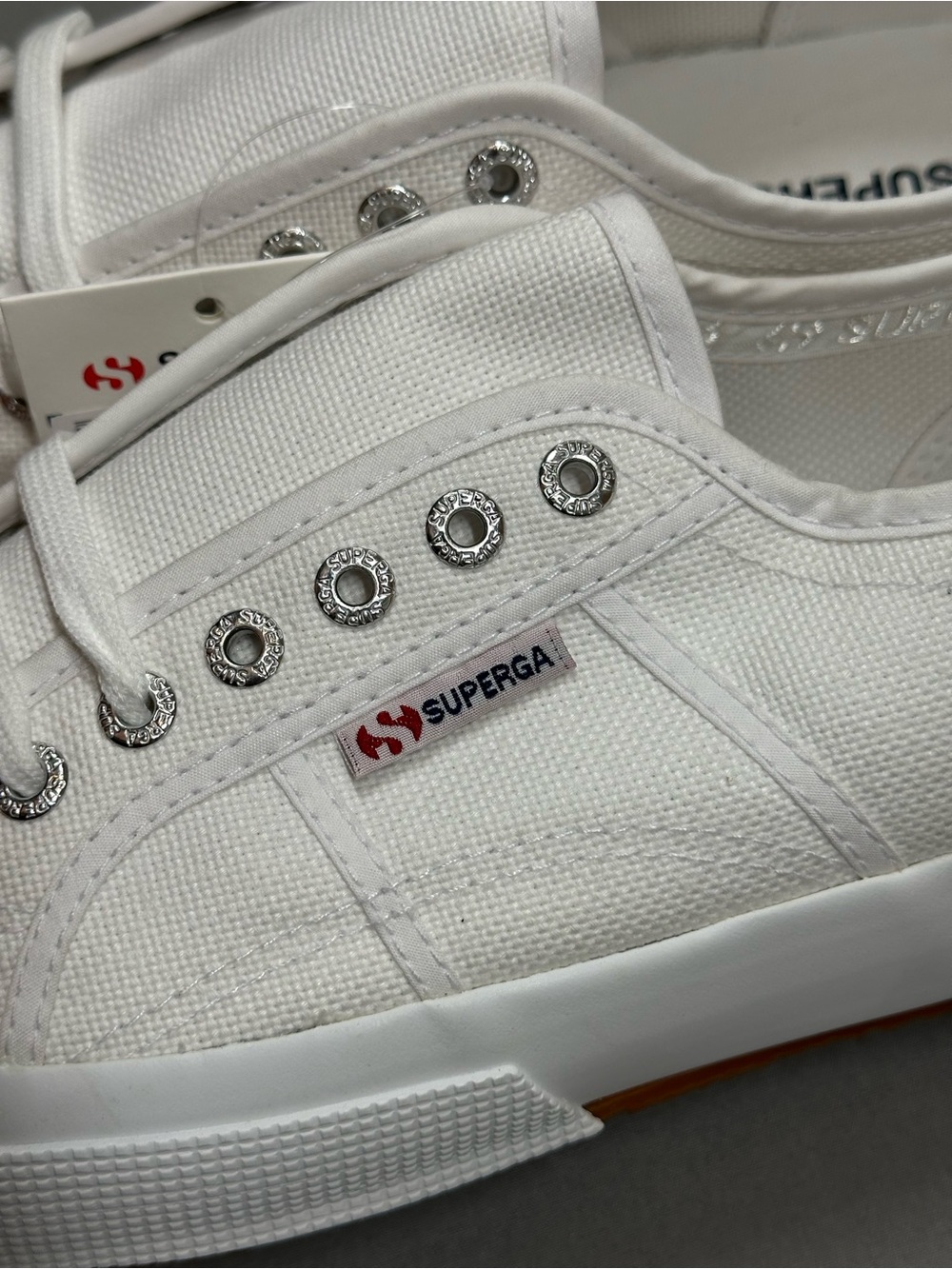 NWT Superga 2750 Cotu Classic Sneakers, White - USA Mens 11.5 - Picture 6 of 14